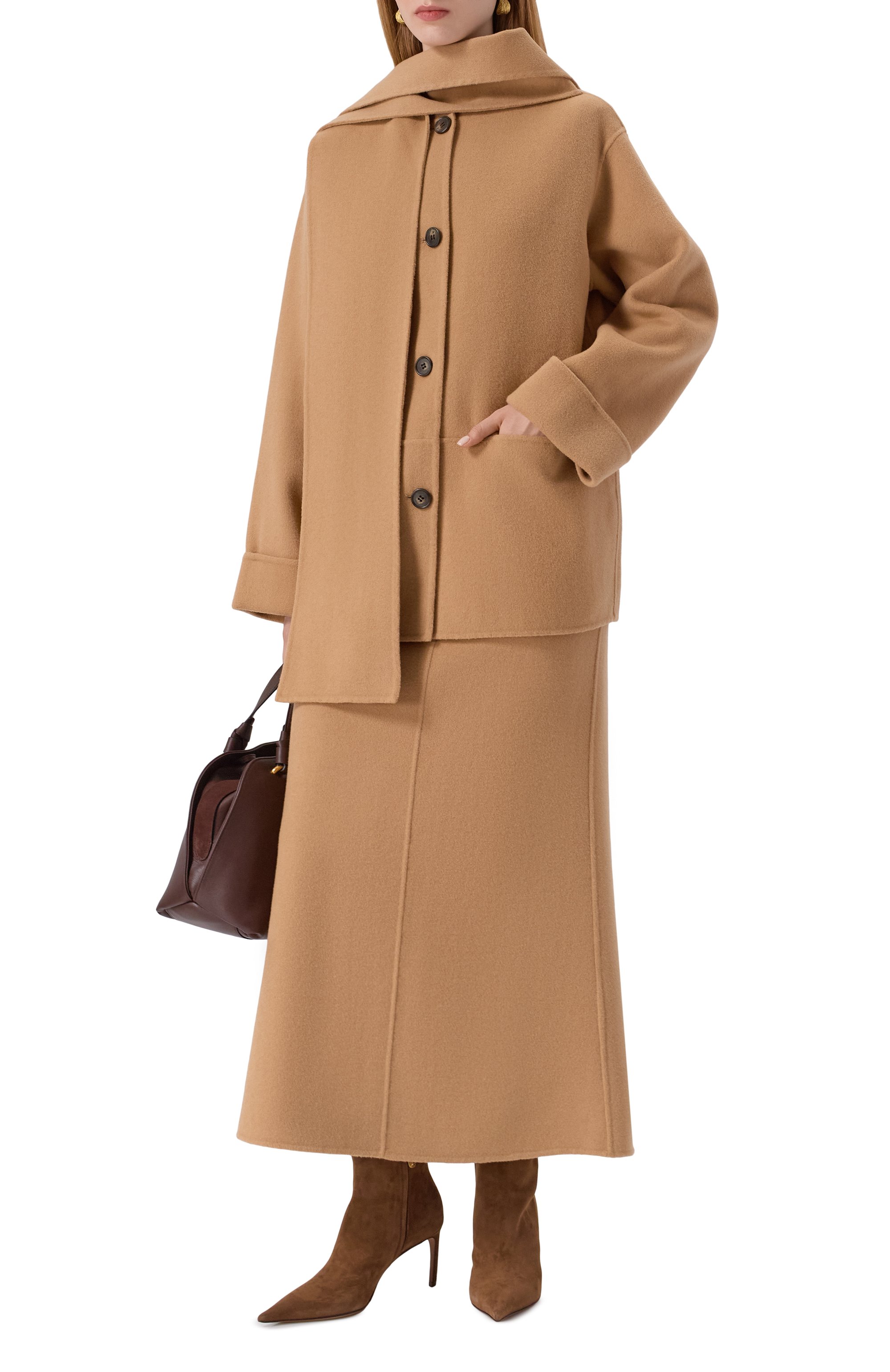 Шерстяное полупальто ERIKA CAVALLINI, арт. P5WW04, фото 2