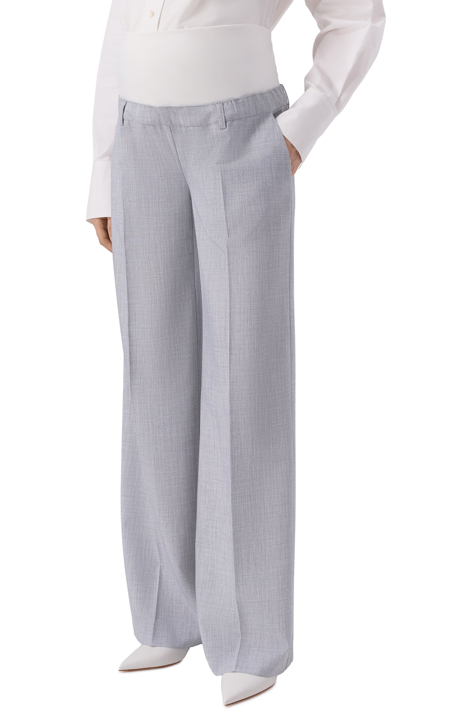 Брюки PIETRO BRUNELLI серого цвета по цене 18600 руб., арт. PN0251/PL0492, фото 3 Брюки PIETRO BRUNELLI, арт. PN0251/PL0492, фото 3