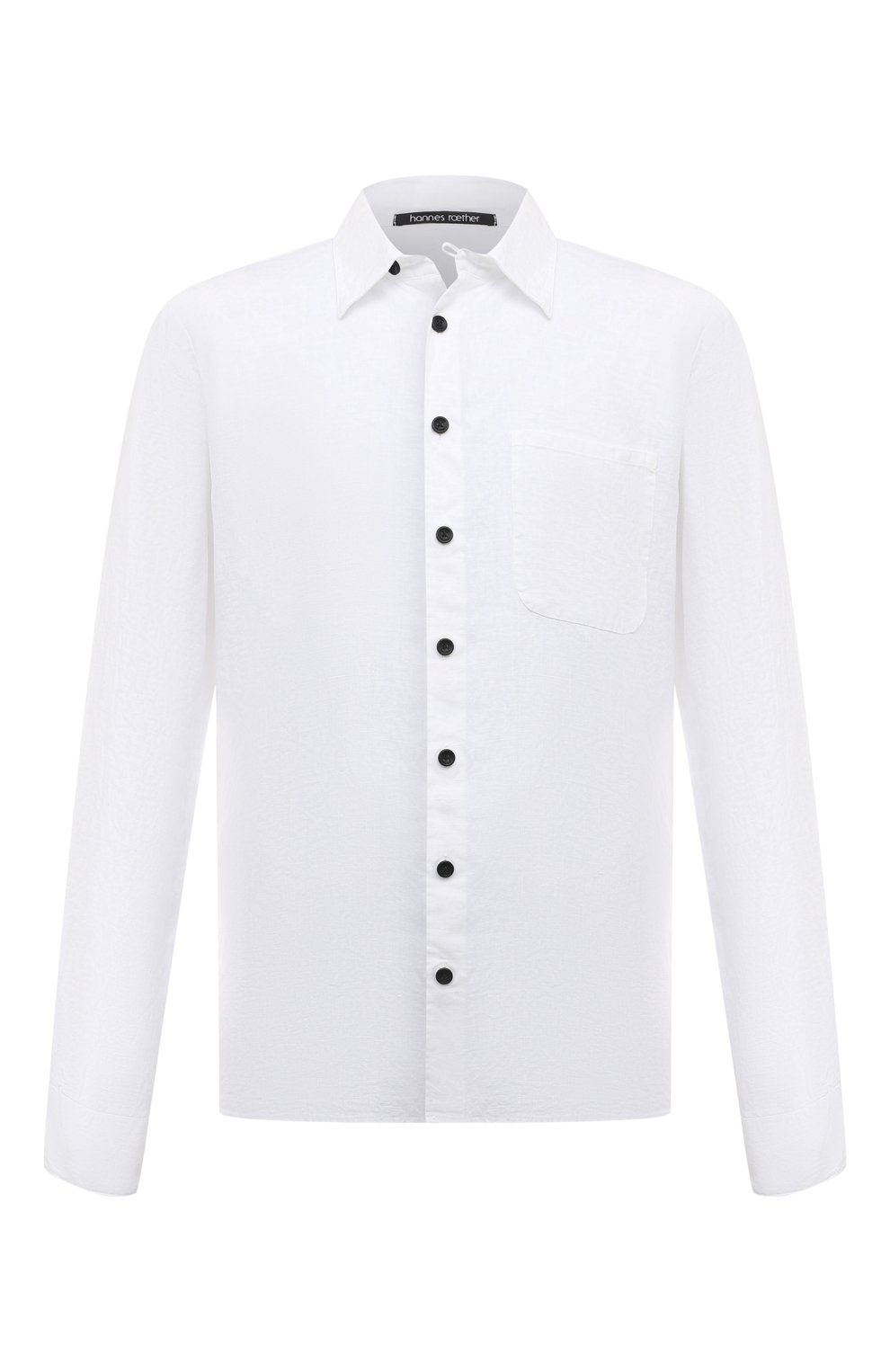 Льняная рубашка HANNES ROETHER белого цвета по цене 27300 руб., арт. K0N29ZESS.608, фото 1 Льняная рубашка HANNES ROETHER, арт. K0N29ZESS.608, фото 1