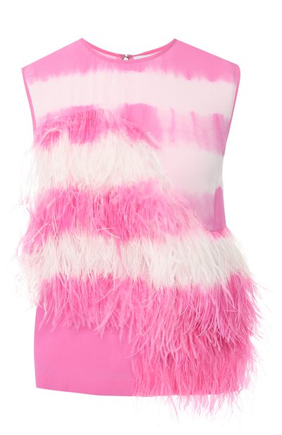 Женский топ с перьевой отделкой MSGM, арт. 2642MDT113X 195490