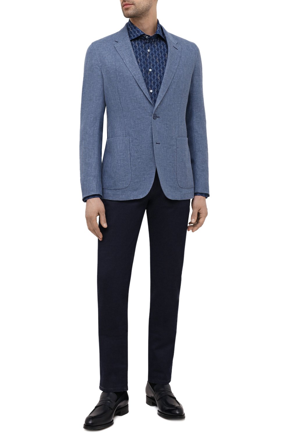 Пиджак изо льна и шелка ZEGNA, арт. 949544/1DJSS0, фото 2