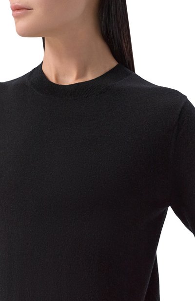 Пуловер из шерсти и кашемира WEEKEND MAX MARA черного цвета по цене 29100 руб., арт. WKDMAREA, фото 5 Пуловер из шерсти и кашемира WEEKEND MAX MARA, арт. WKDMAREA, фото 5