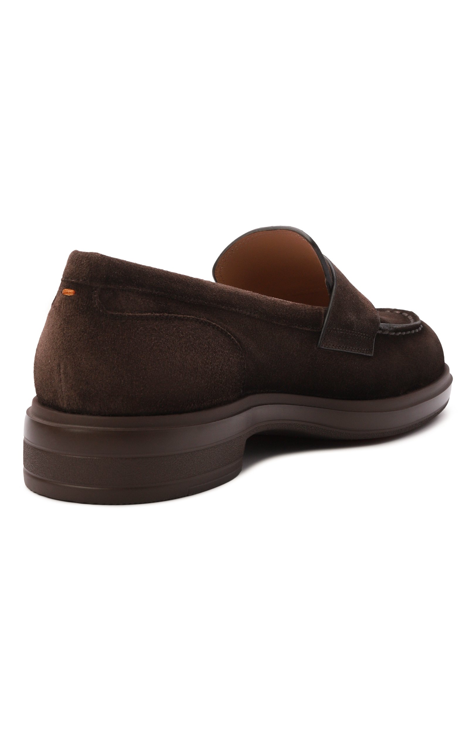 Замшевые пенни-лоферы easy SANTONI, арт. WUYG72448CI0NHSY, фото 5