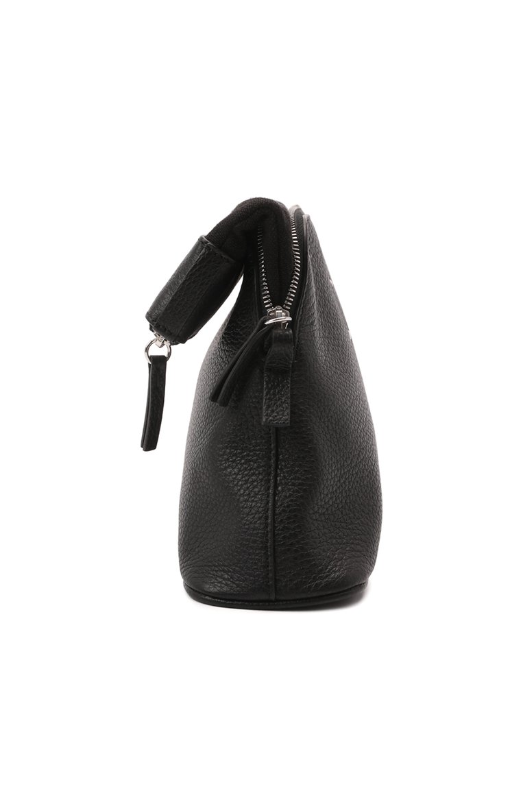 Мужская кожаная сумка  MAISON MARGIELA черного цвета, арт. S35WG0224/P4479 | Фото 5 (Ремень/цепочка: На ремешке; Материал: Натуральная кожа; Размер: medium; Драгоценные камни: Проставлено; Нос: Не проставлено; Материал сплава: Проставлено)