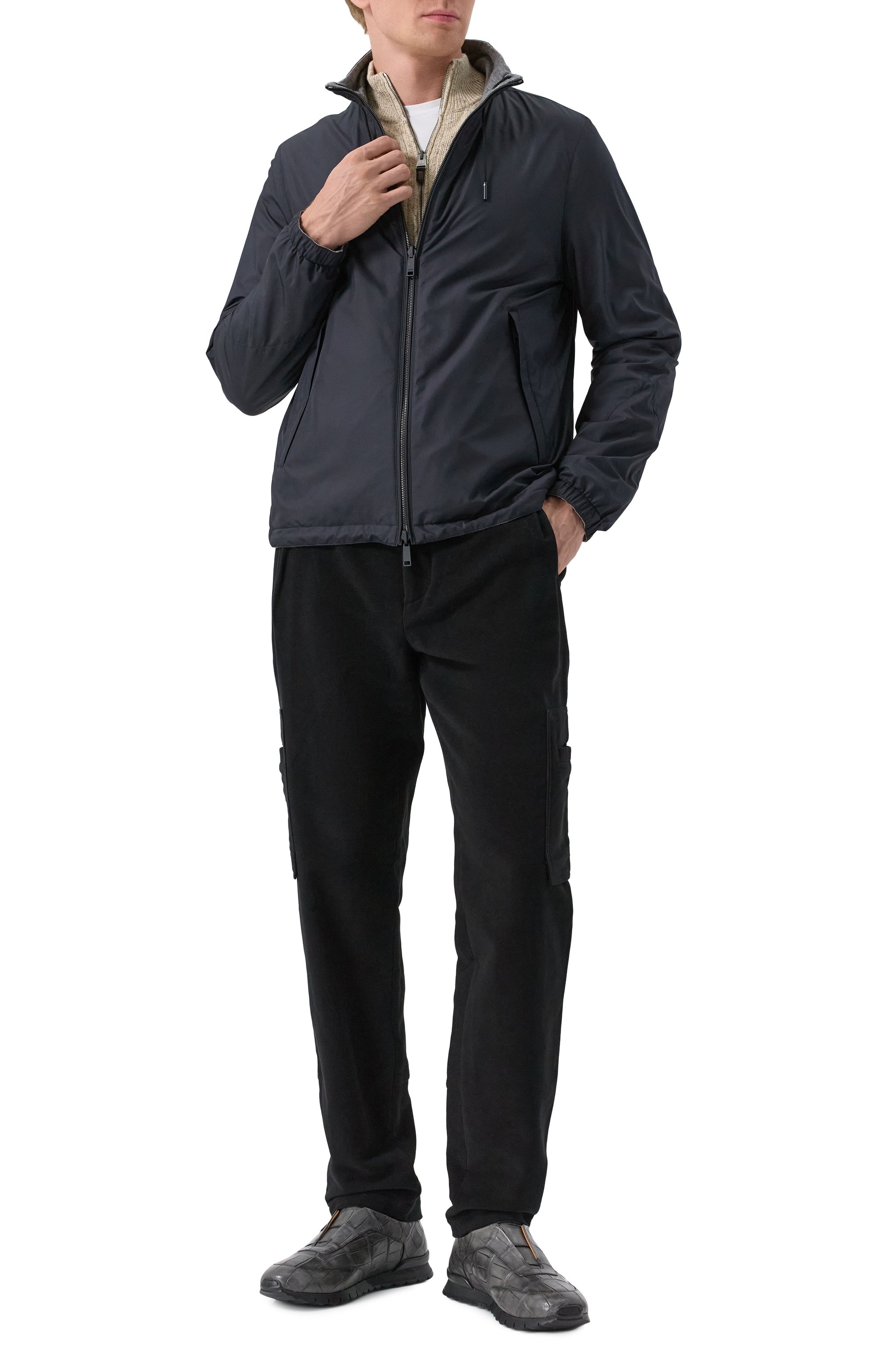 Хлопковые брюки-карго ZILLI, арт. CPPT05M010013006U, фото 2