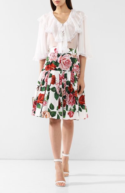 Хлопковая юбка DOLCE & GABBANA, арт. F4BI3T/HS5C4, фото 2