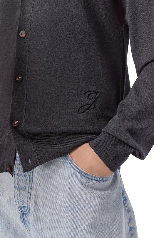 Шерстяной кардиган Jacquemus 26ECDM00585/AK00299 Серый  26ECDM00585/AK00299 Фото 5