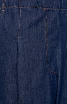 Женские джинсы DRIES VAN NOTEN синего цвета, арт. 251-010936-1553 | Фото 6 (Длина (брюки, джинсы): Удлиненные; Материал внешний: Хлопок, Деним; Силуэт Ж (брюки и джинсы): Широкие; Кросс-КТ: Деним; Стили: Минимализм; Автоматизация состава: Проставлено; Автоматизация ТО: Проставлено)