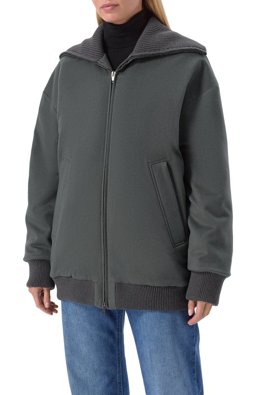 Пуховый кашемировый бомбер MVST M25.1PW.0002/PIACENZA 5824/20/2 Зелёный  M25.1PW.0002/PIACENZA 5824/20/2 Фото 3