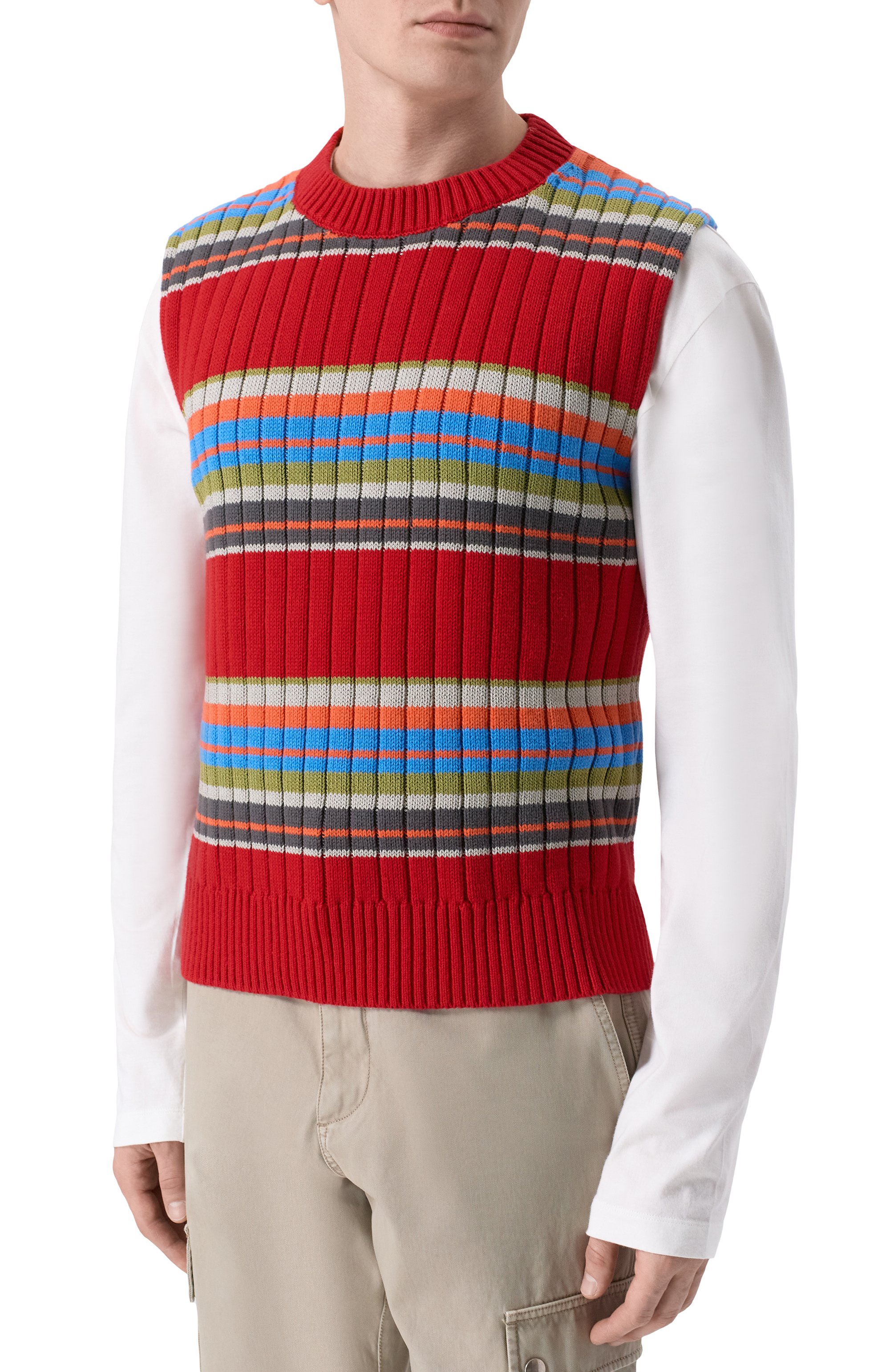 Жилет и з хлопка и шерсти DRIES VAN NOTEN, арт. 021235/3730, фото 3