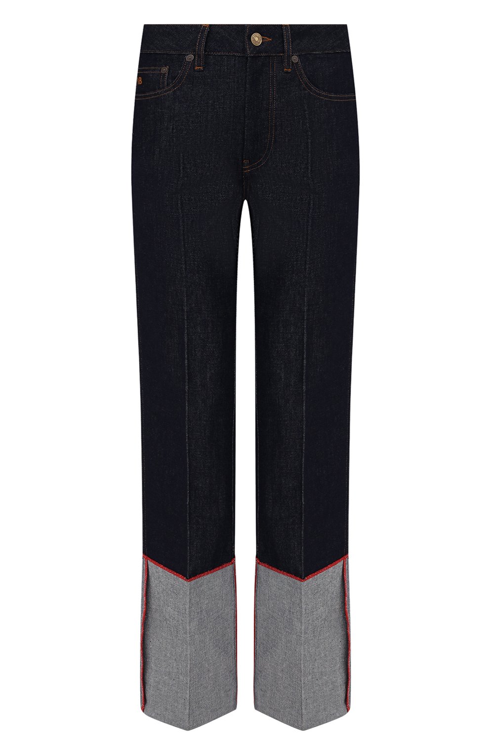 Джинсы VICTORIA BECKHAM темно-синего цвета по цене 59650 руб., арт. 1221DJE002654A, фото 1 Джинсы VICTORIA BECKHAM, арт. 1221DJE002654A, фото 1