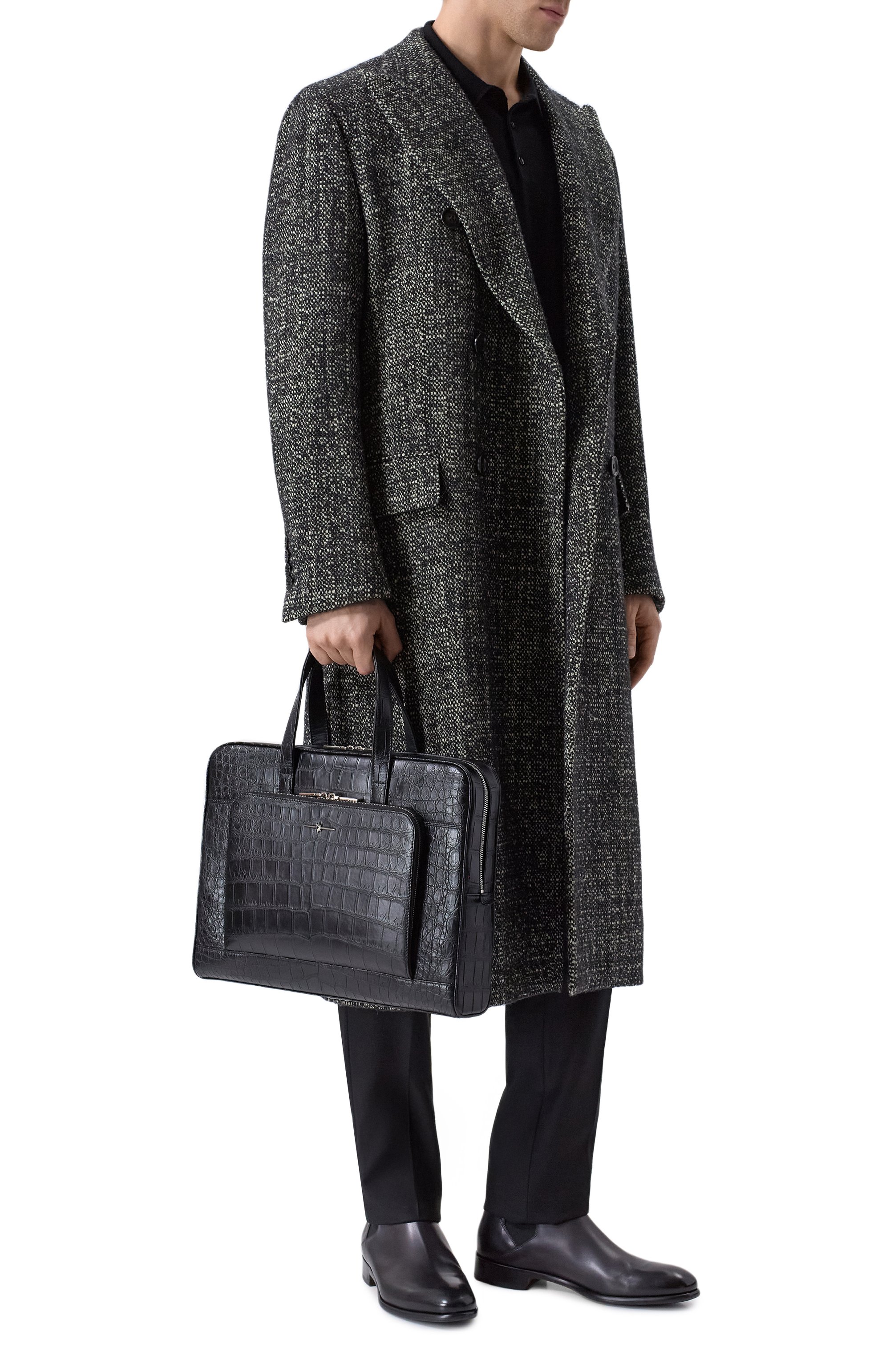 Портфель из кожи крокодила AURUS COLLECTION, арт. BB001BKS, фото 7