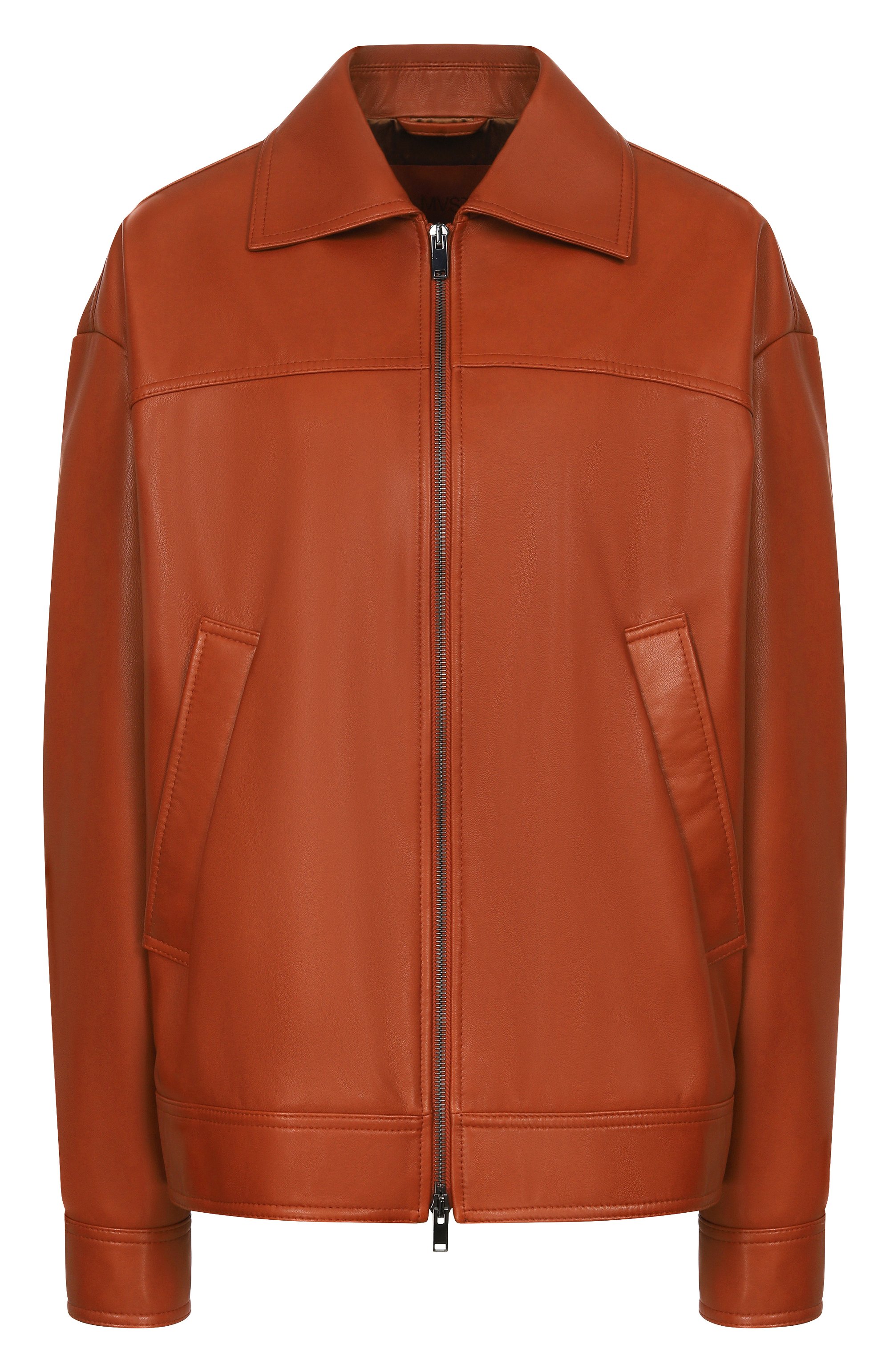 Кожаная куртка MVST оранжевого цвета по цене 489000 руб., арт. M26.2PW.L003/L011 NAPPA, фото 1 Кожаная куртка MVST, арт. M26.2PW.L003/L011 NAPPA, фото 1