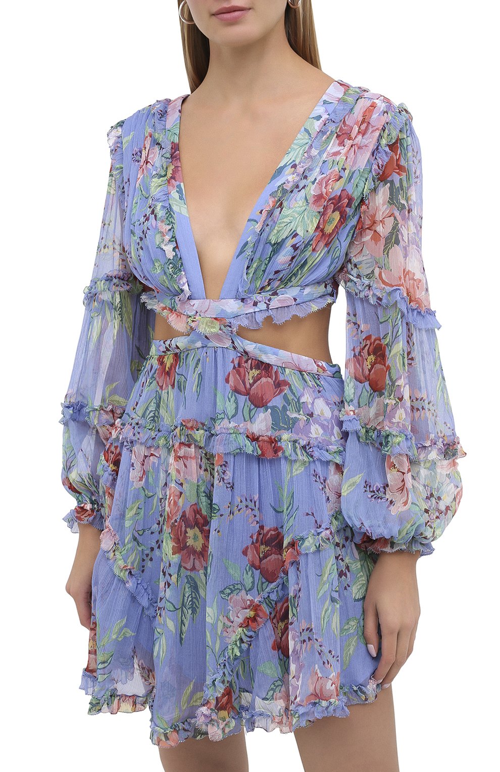 Шелковое платье ZIMMERMANN, арт. 3586DBTD, фото 3