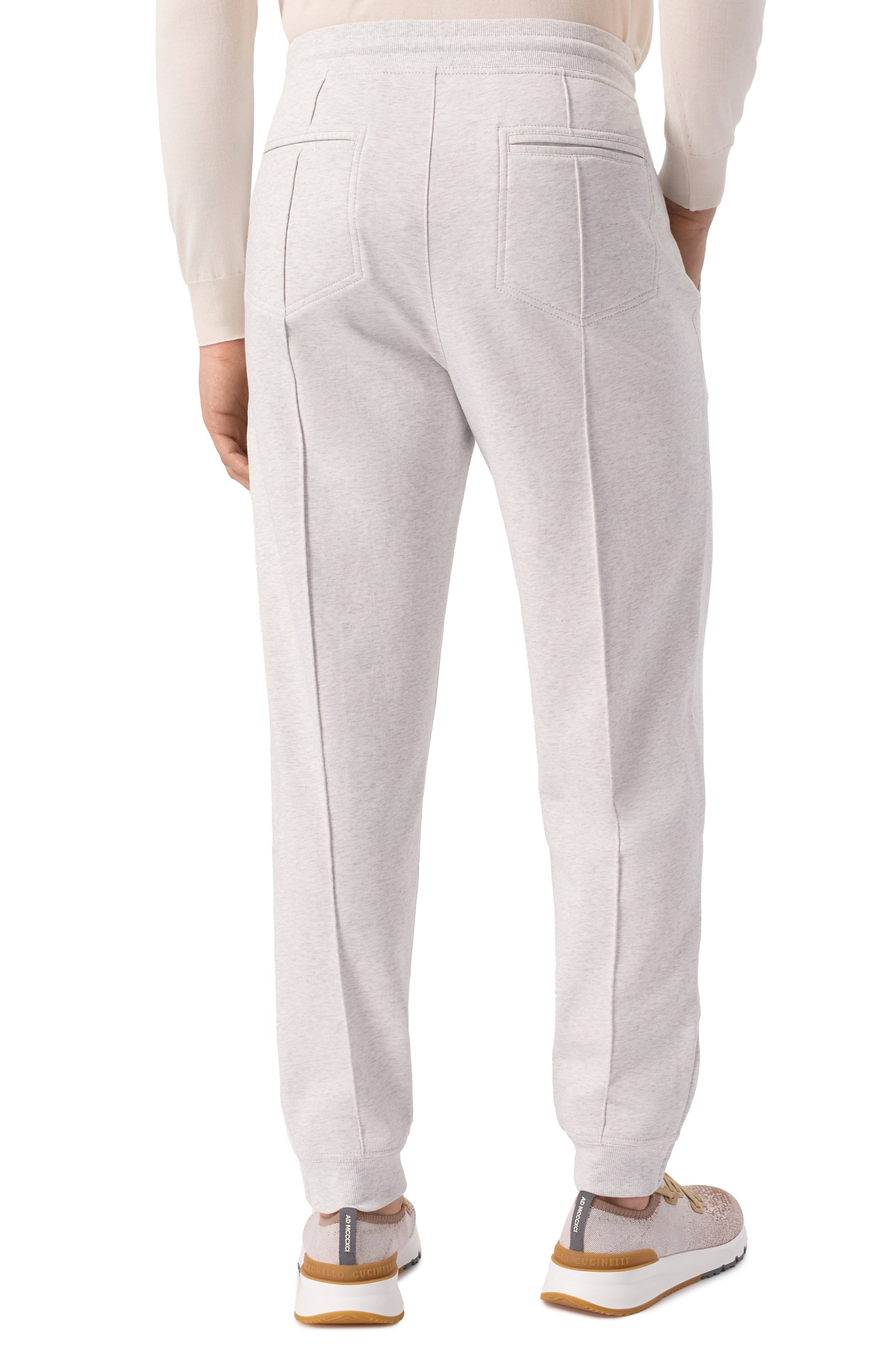 Хлопковые джоггеры BRUNELLO CUCINELLI, арт. MW8633315G, фото 4