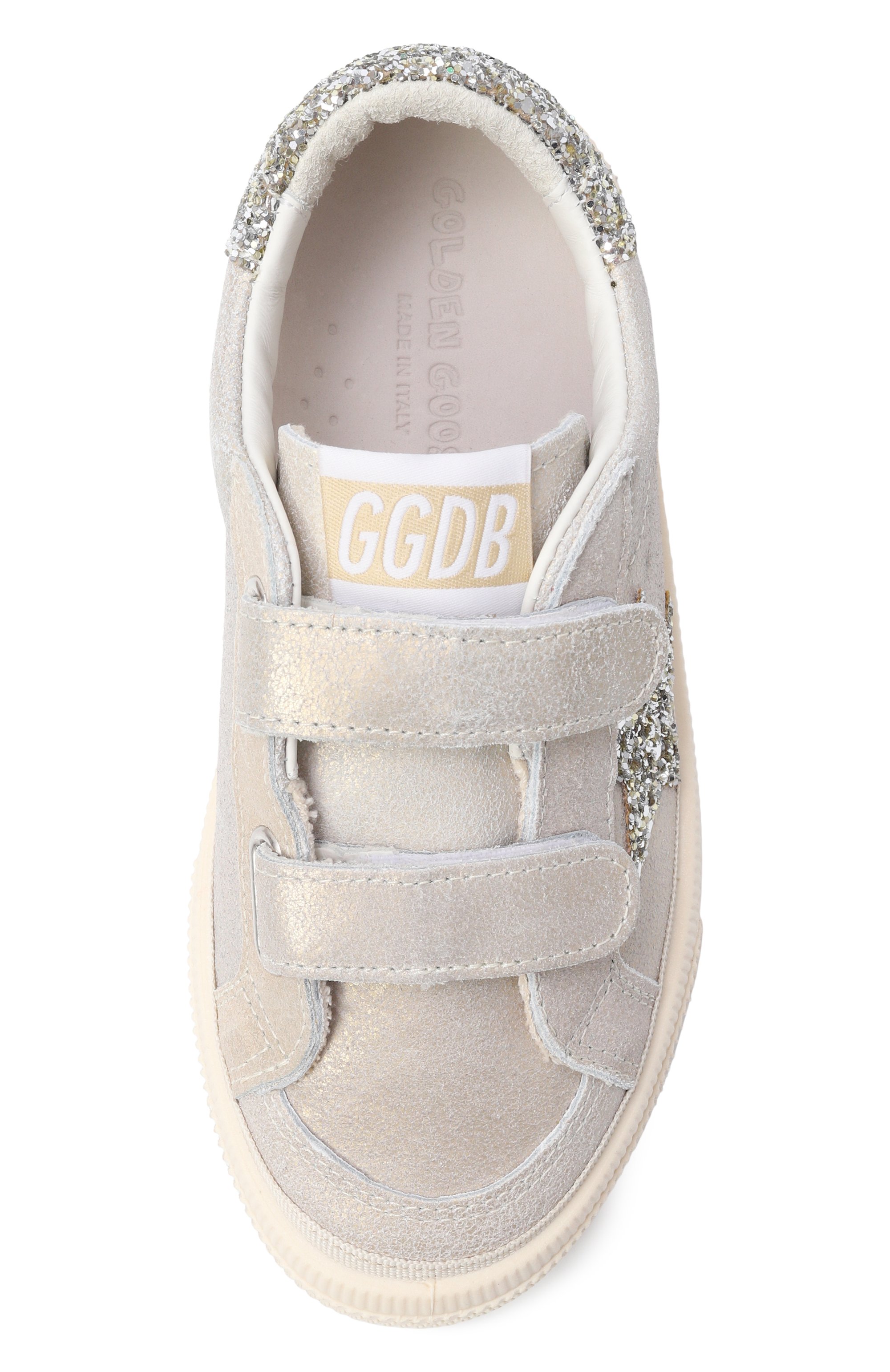 Кожаные кеды may GOLDEN GOOSE DELUXE BRAND золотого цвета по цене 29050 руб., арт. GYF00198.F008077, фото 4 Кожаные кеды may GOLDEN GOOSE DELUXE BRAND, арт. GYF00198.F008077, фото 4