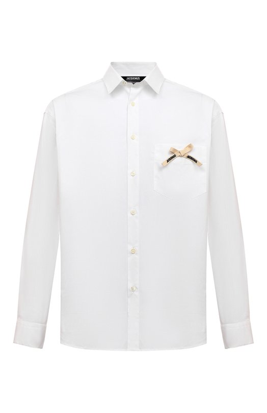 Хлопковая рубашка Jacquemus 23H/216SH001-1454 Белый 23H/216SH001-1454