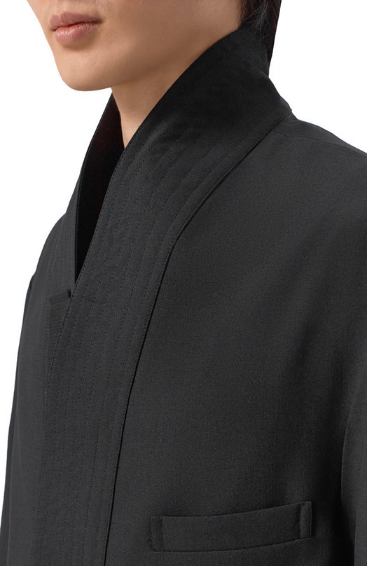 Шерстяной пиджак MORDECAI 26E96MRU33N Чёрный  26E96MRU33N Фото 5