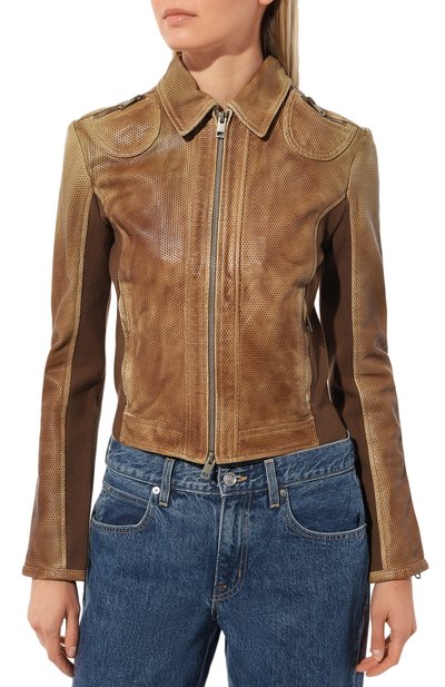 Кожаная куртка DIESEL, арт. A08797/0WEAU, фото 3