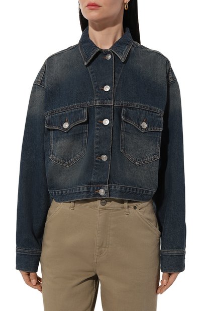 Джинсовая куртка ISABEL MARANT темно-синего цвета по цене 48600 руб., арт. 24P/VE0075FA-B1H04I, фото 3 Джинсовая куртка ISABEL MARANT, арт. 24P/VE0075FA-B1H04I, фото 3