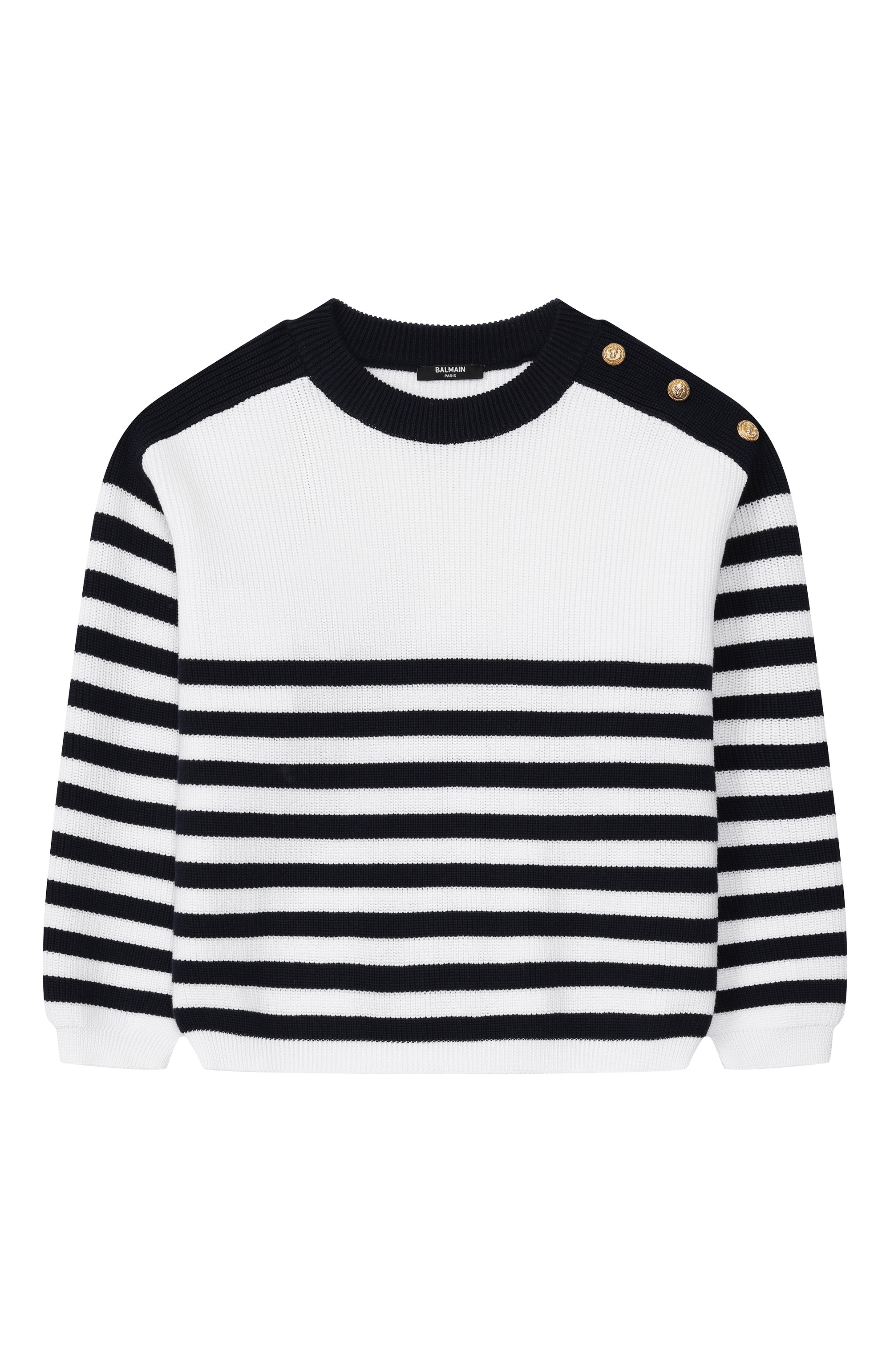 Хлопковый пуловер BALMAIN, арт. BY9A20, фото 1