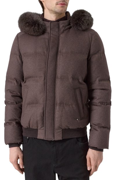 Пуховик из кашемира и шерсти норки с отделкой из лисицы STEFANO RICCI, арт. MDJ2300160/C069HC, фото 3