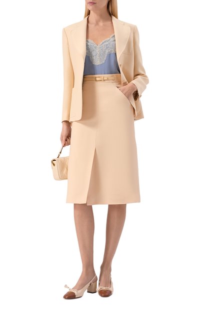 Женский шелковый топ VALENTINO, арт. 8B3AEBG221B