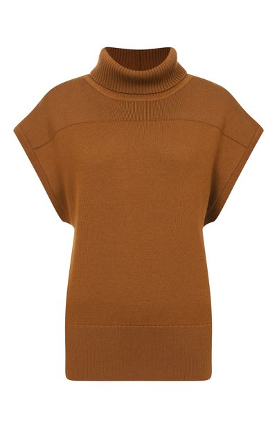 Женский шерстяной топ YUZEFI, арт. YALDA-FUNNEL NECK DRAPE BACK T0P