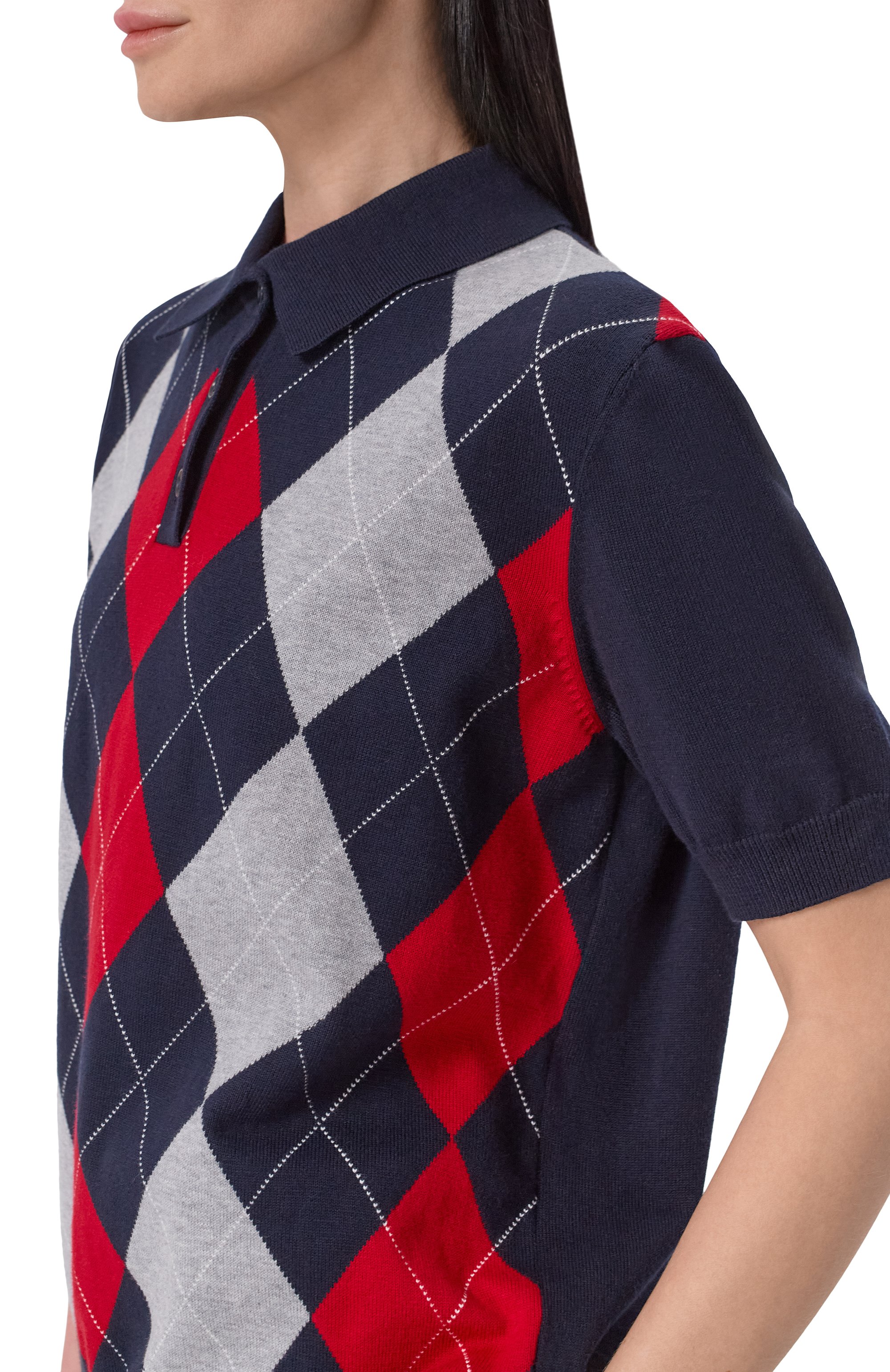 Поло из хлопка и кашемира ADDICTED, арт. AD2601, фото 5