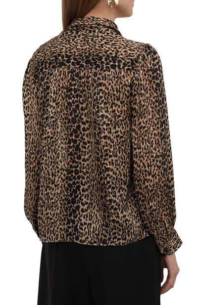 Шелковая блузка SAINT LAURENT, арт. 652907/Y5C26, фото 4