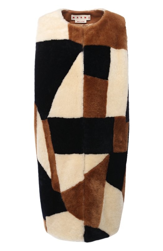 

Жилет из овчины Marni, Бежевый