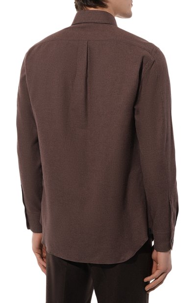 Хлопковая рубашка ZEGNA, арт. SRB4/UEX35A8, фото 4