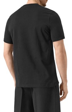 Мужская хлопковая футболка JIL SANDER черного цвета, арт. J21GC0004/J45084 | Фото 4 (Рукава: Короткие; Материал сплава: Проставлено; Драгоценные камни: Проставлено; Длина (для топов): Стандартные; Принт: Без принта; Стили: Кэжуэл; Материал внешний: Хлопок; Кросс-КТ: Джерси; Мужское Кросс-КТ: Футболка-одежда)
