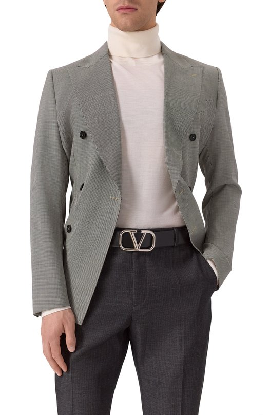Кожаный ремень Valentino 6Y2T0Q87/SNP Чёрный  6Y2T0Q87/SNP Фото 2