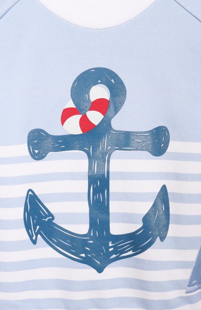 Хлопковый свитшот EIRENE голубого цвета по цене 9460 руб., арт. SS26122, фото 3 Хлопковый свитшот EIRENE, арт. SS26122, фото 3