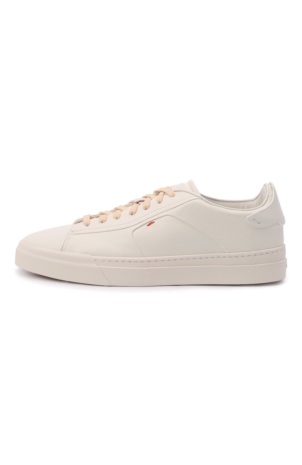 Кожаные кеды SANTONI кремового цвета по цене 53100 руб., арт. MBGT21553PNNGSSSI50, фото 4 Кожаные кеды SANTONI, арт. MBGT21553PNNGSSSI50, фото 4