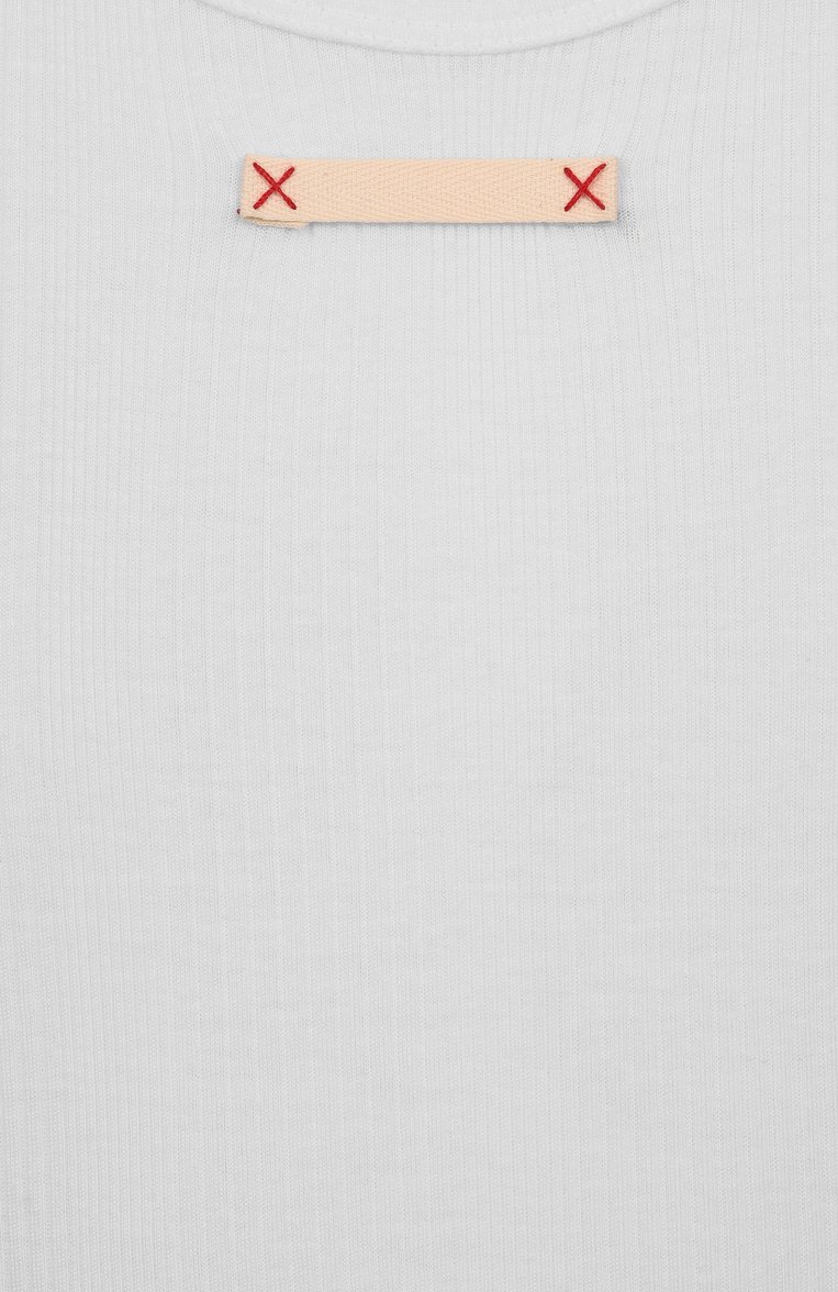 Мужского майка MAISON MARGIELA белого цвета, арт. S50NL0049/M20060 | Фото 10 (Нос: Не проставлено; Региональные ограничения белый список (Axapta Mercury): Не проставлено; Стили: Кэжуэл; Рукава: Без рукавов; Принт: Без принта; Материал внешний: Хлопок; Мужское Кросс-КТ: Футболка-одежда)