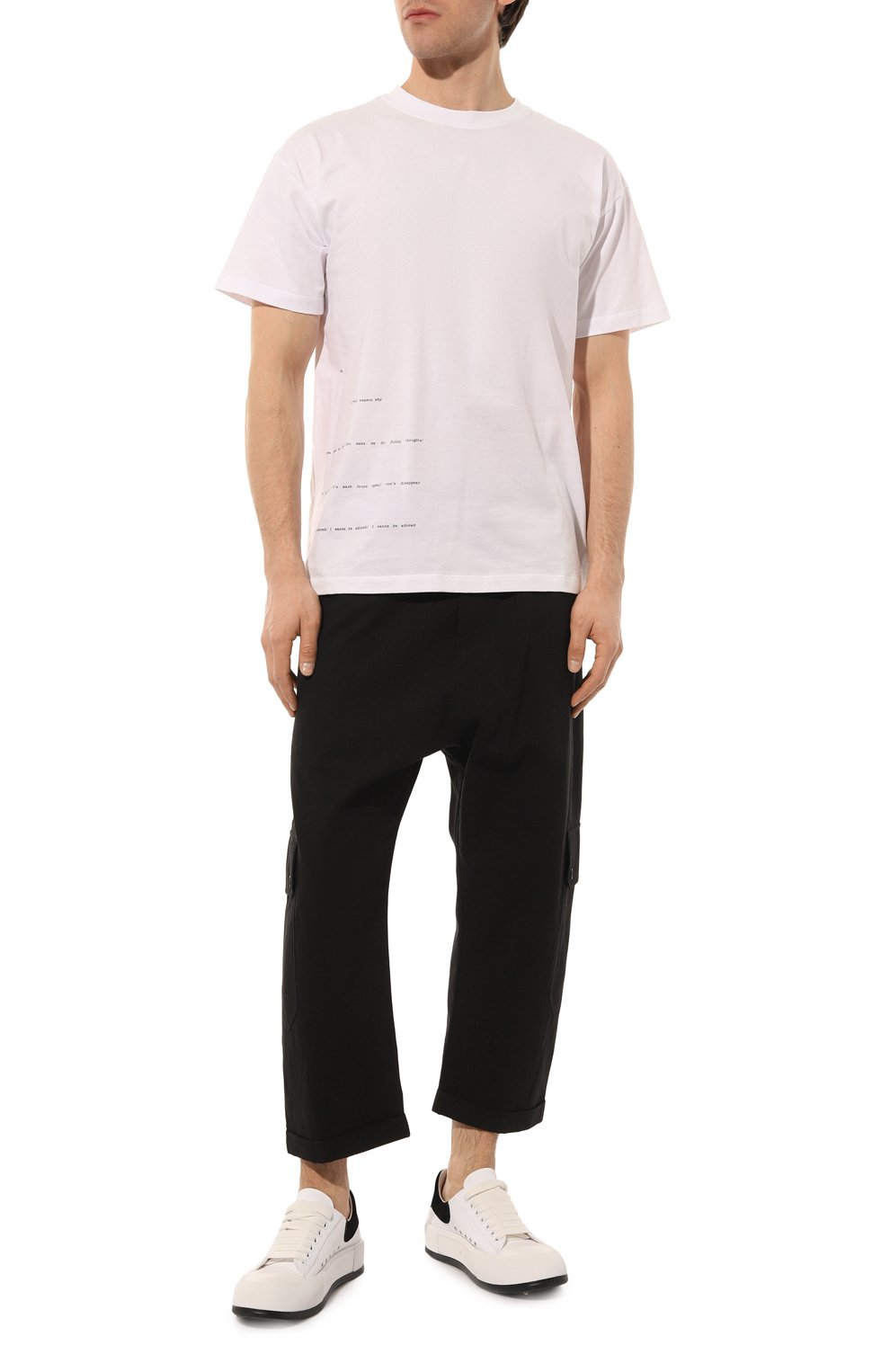 Хлопковая футболка ISABEL BENENATO белого цвета по цене 35850 руб., арт. UJ13PS23, фото 2 Хлопковая футболка ISABEL BENENATO, арт. UJ13PS23, фото 2