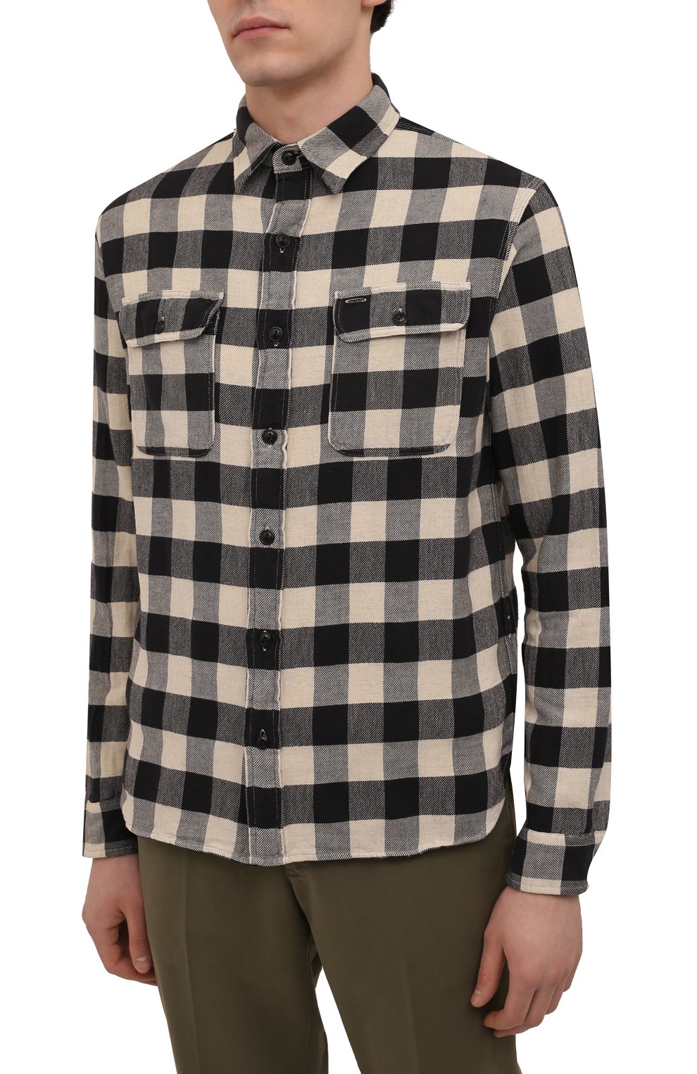 Рубашка из хлопка и льна RRL, арт. 782856993, фото 3