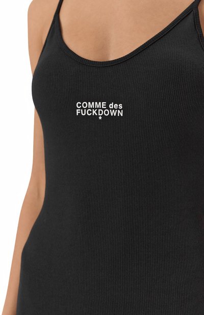 Хлопковое платье COMME DES FUCKDOWN, арт. CFABW01252, фото 5