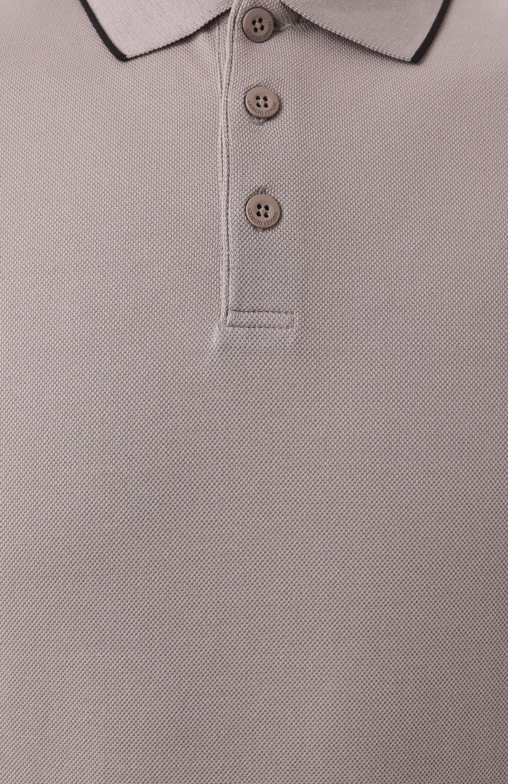 Хлопковое поло GIORGIO ARMANI, арт. 3KSF75/SJMZZ, фото 6