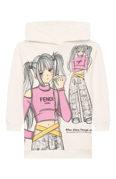 Хлопковое худи FENDI, арт. JFH146/5V0
