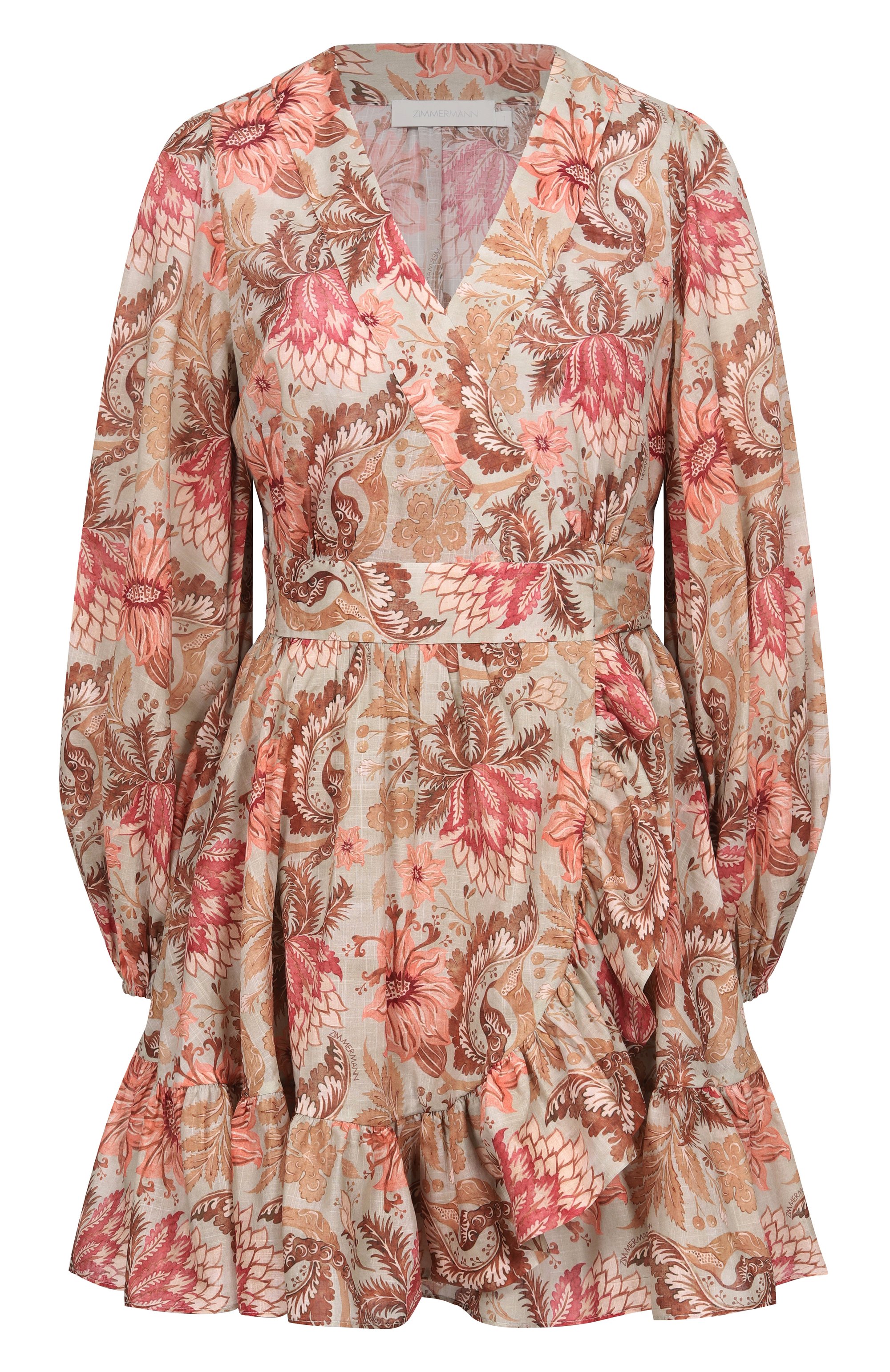 Хлопковое платье ZIMMERMANN разноцветного цвета по цене 184000 руб., арт. 2449DRS263, фото 1 Хлопковое платье ZIMMERMANN, арт. 2449DRS263, фото 1