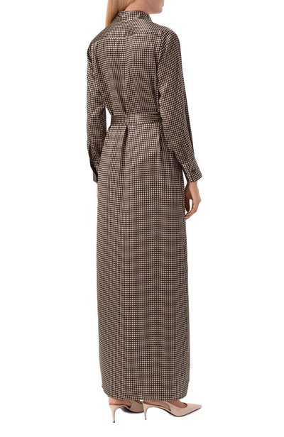Атласное платье KITON бежевого цвета по цене 334500 руб., арт. D55315K0584I, фото 3 Атласное платье KITON, арт. D55315K0584I, фото 3