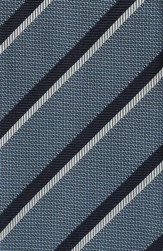 Мужской шелковый галстук ZEGNA тёмно-голубого цвета, арт. 1P8/Z8D06TA8 | Фото 4 (Материал: Текстиль, Шелк; Нос: Не проставлено; Принт: С принтом)