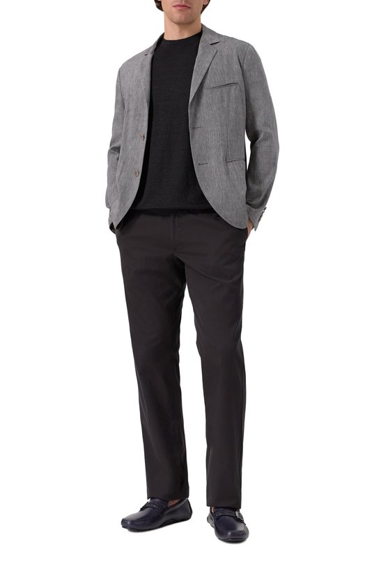Пиджак изо льна и шерсти Giorgio Armani GM001564/TE14457 Серый  GM001564/TE14457 Фото 2