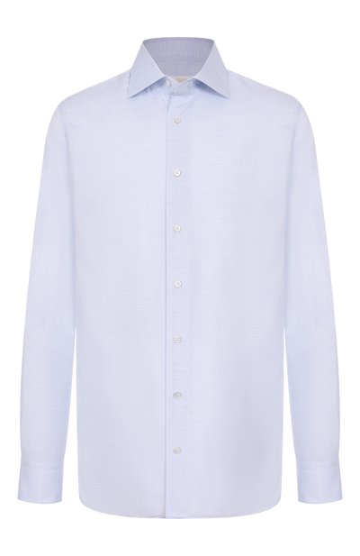 Мужская сорочка из хлопка и льна ZILLI, арт. F0RC01M010204270U