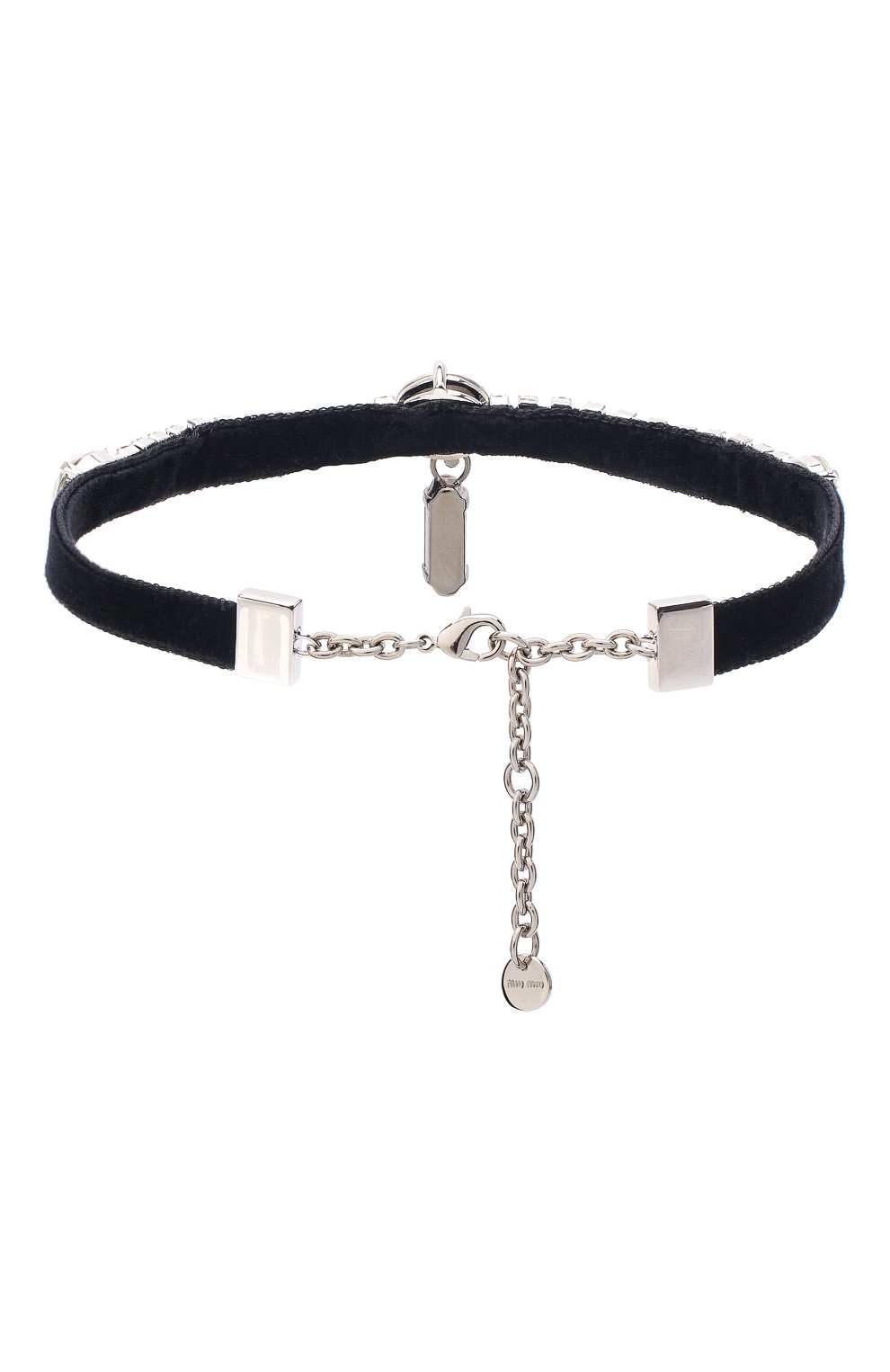 Чокер MIU MIU черного цвета по цене 47000 руб., арт. 5IC044-2CE2-F0002, фото 3 Чокер MIU MIU, арт. 5IC044-2CE2-F0002, фото 3