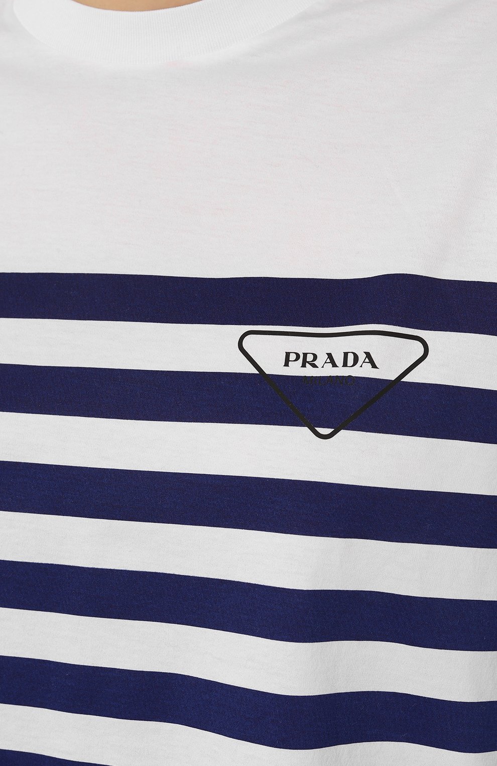 Хлопковая футболка PRADA, арт. 35976-1ZSO-F0I99-182, фото 5