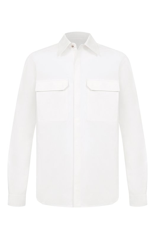 Хлопковая рубашка Rick Owens RU01F2291/P Белый RU01F2291/P
